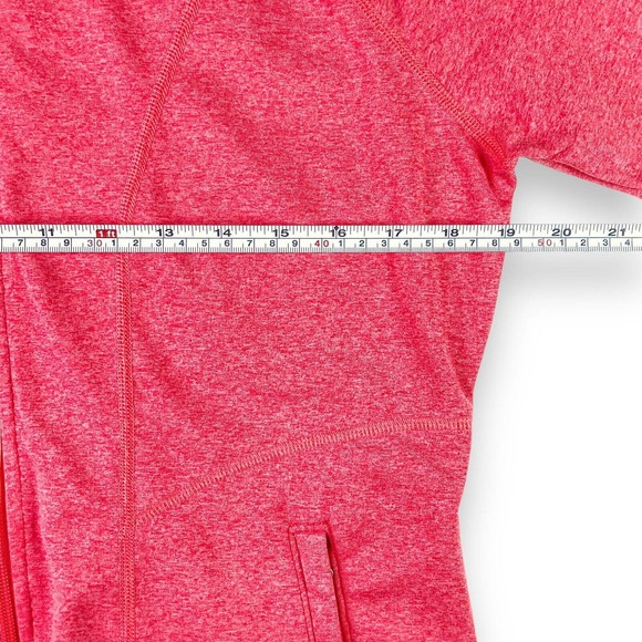 LL Bean Medium Jacket Cotton Blend Full Zip Pink Peach Women's Running Athletic - Picture 5 of 15